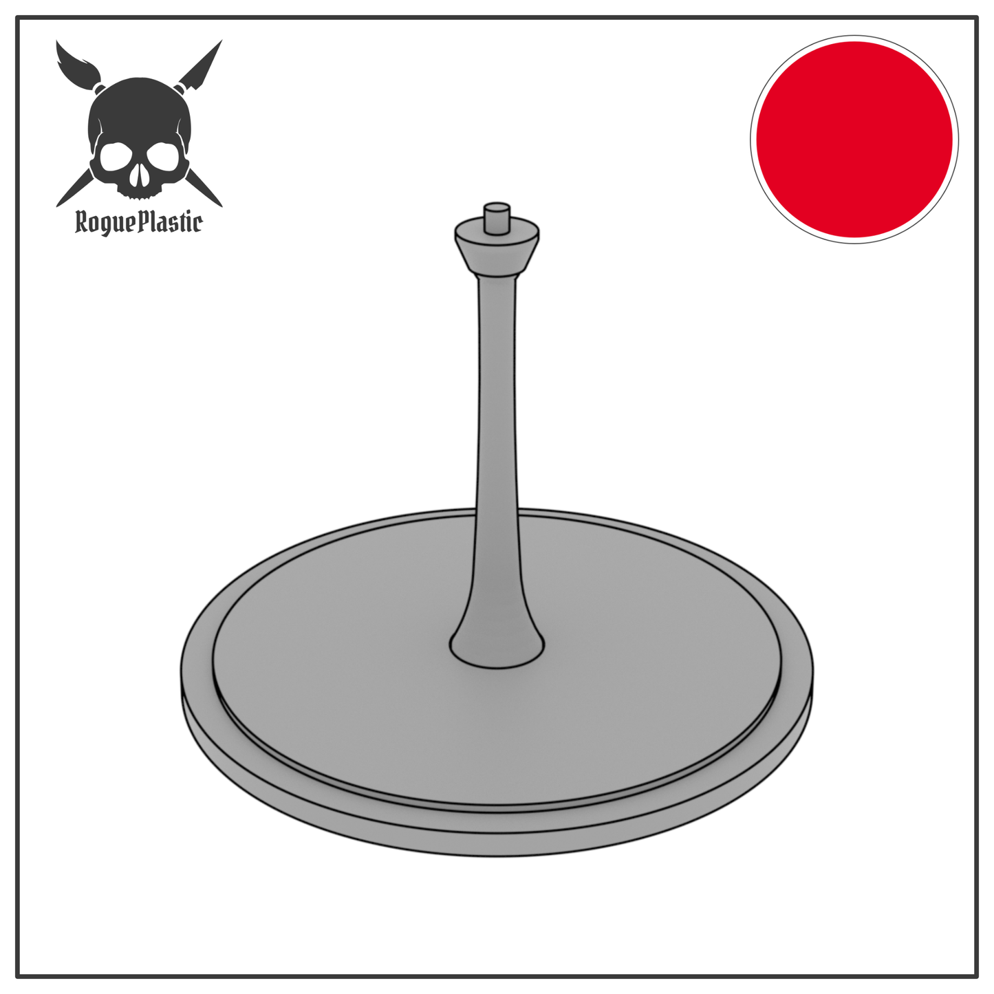 Scale Model Airplane Flight Stand With Roundel Base - Japanese Air Force