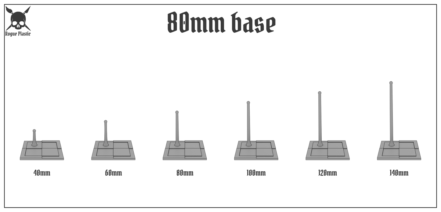 Scale Model Airplane Flight Stand With Roundel Base - Polish Air Force