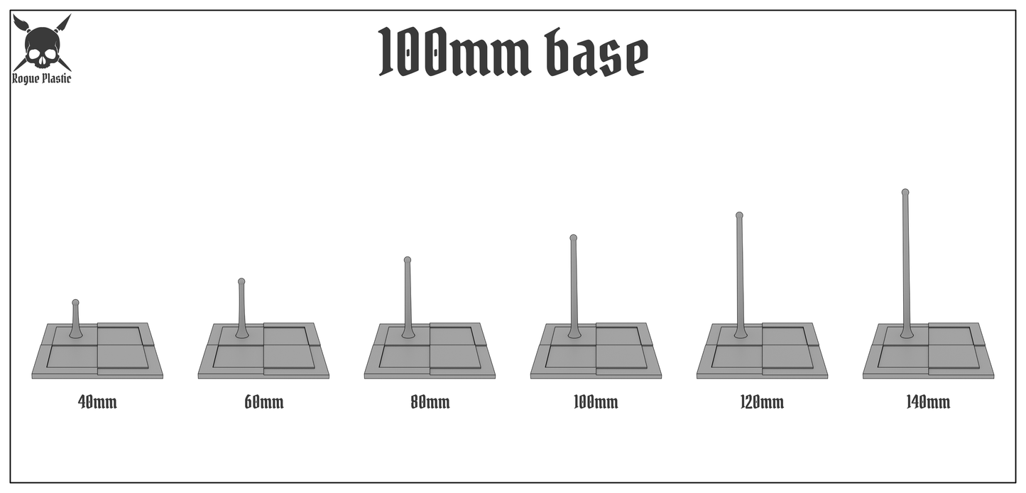 Scale Model Airplane Flight Stand With Roundel Base - Polish Air Force