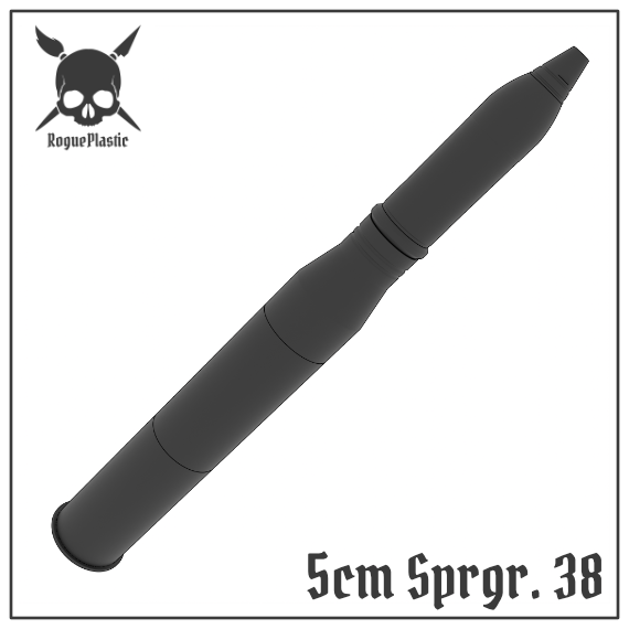 5cm Sprenggranate 38 Pak 38 Full size Tank Shell Replica
