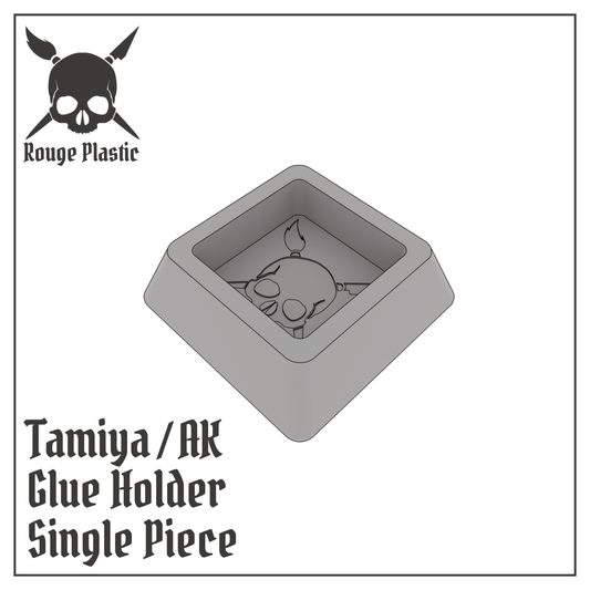 Glue Liquid Bottle Holder For Tamiya and AK - Single Or Modular (Compatible with other Tamiya and AK square bottles)