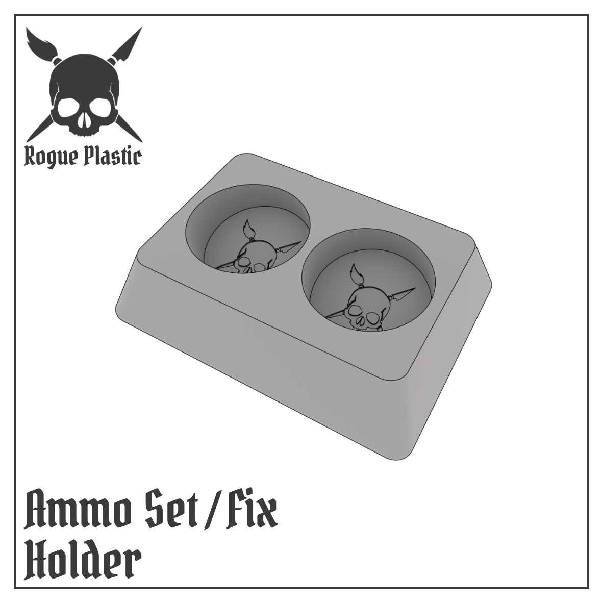 Decal Setting Softening Fixing Solution Bottle Holder ForAmmo By MIG (Single or Modular)