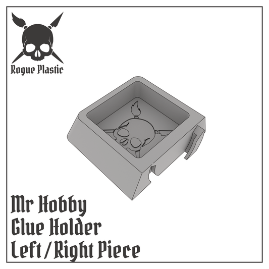 Glue Liquid Bottle Holder For Mr Hobby - Single Or Modular (Compatible with other Mor Hobby  square bottles)