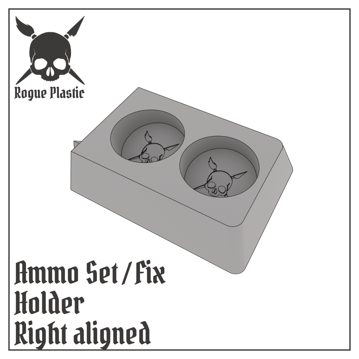 Decal Setting Softening Fixing Solution Bottle Holder ForAmmo By MIG (Single or Modular)