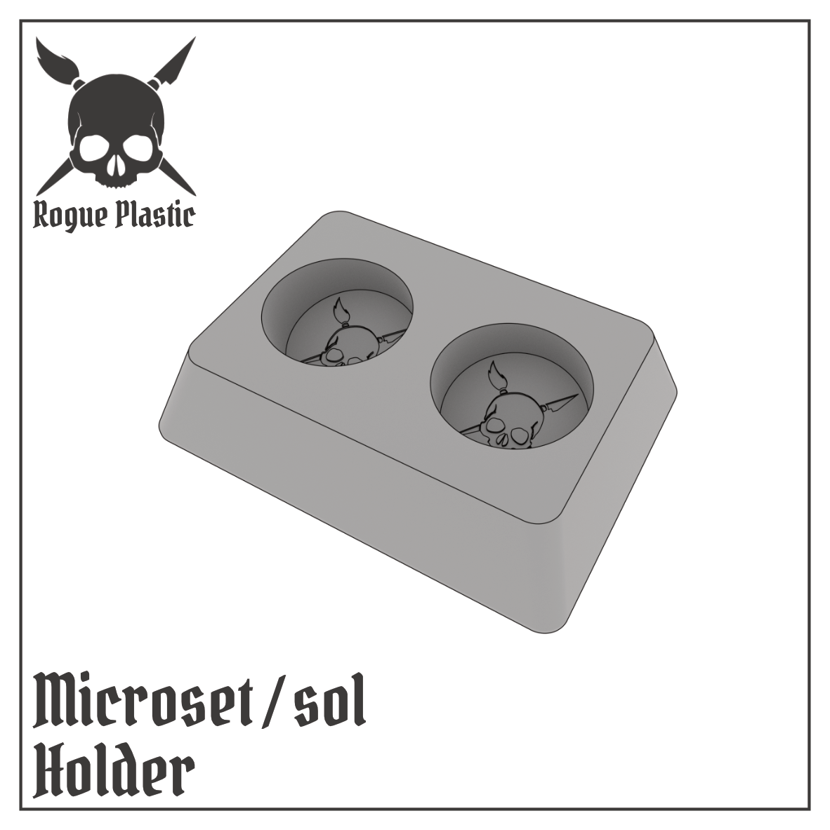 Decal Setting Softening Fixing Solution Bottle Holder For Microsol and Microset (Single or Modular)
