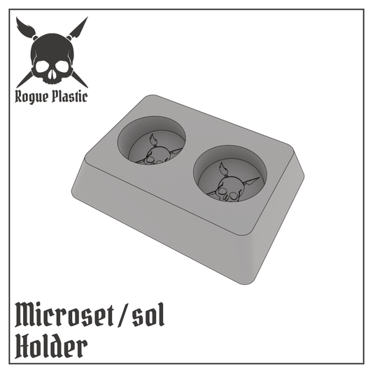 Decal Setting Softening Fixing Solution Bottle Holder For Microsol and Microset (Single or Modular)