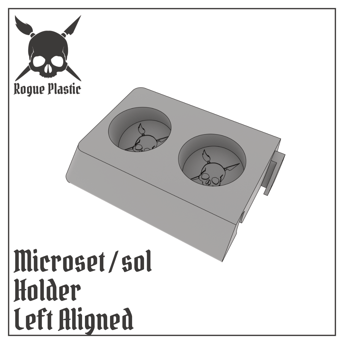 Decal Setting Softening Fixing Solution Bottle Holder For Microsol and Microset (Single or Modular)
