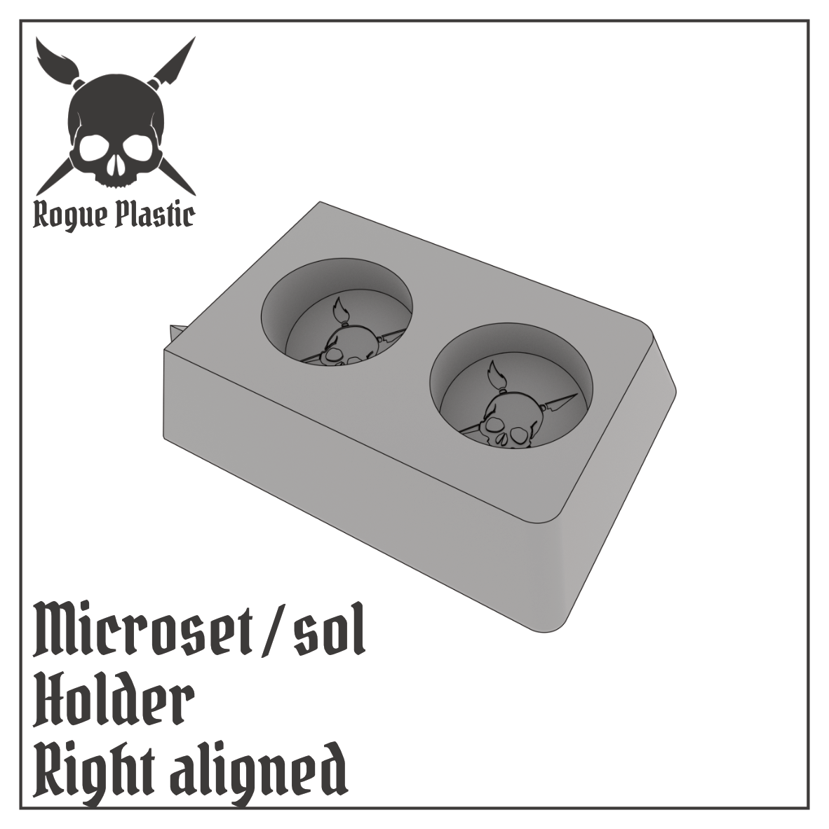 Decal Setting Softening Fixing Solution Bottle Holder For Microsol and Microset (Single or Modular)