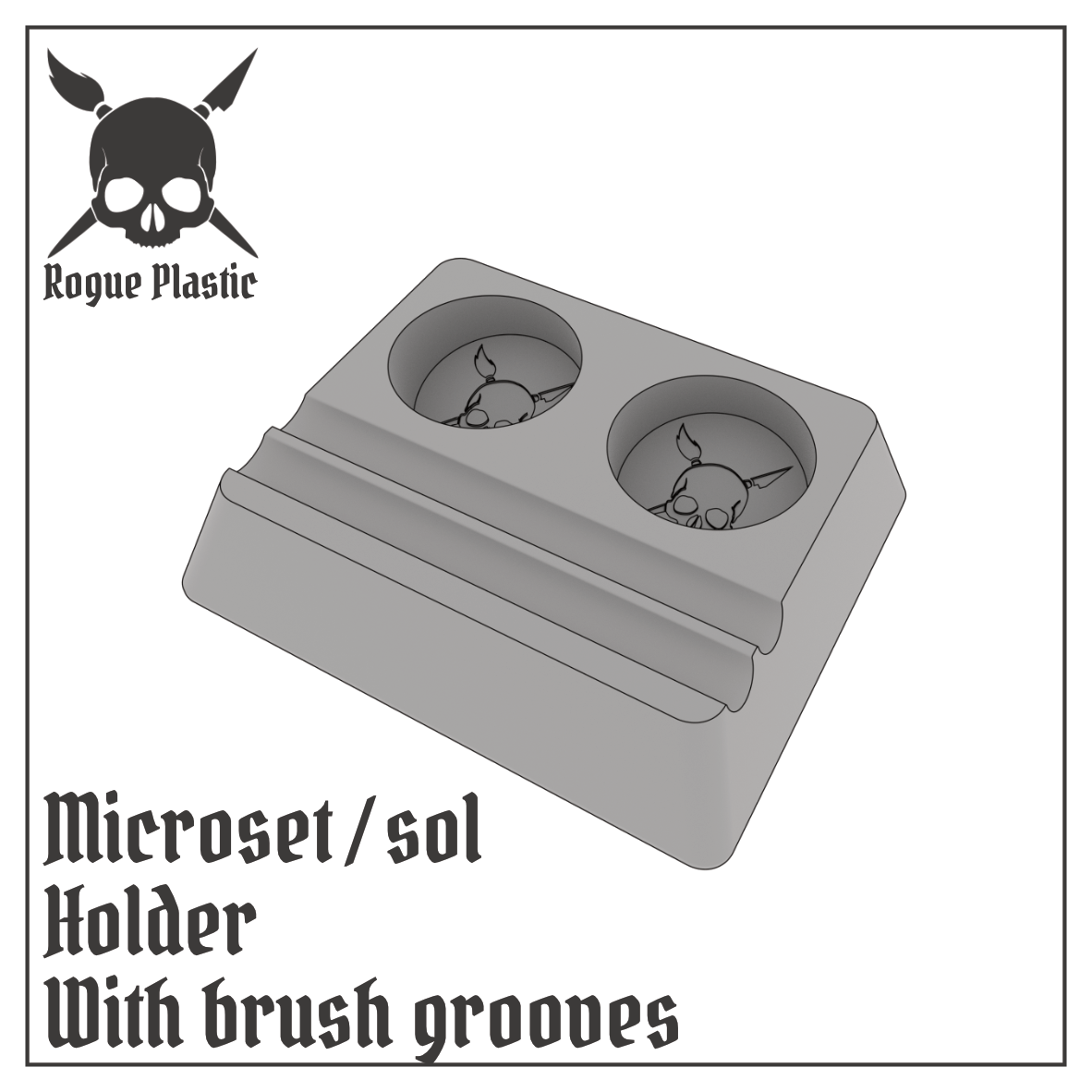 Decal Setting Softening Fixing Solution Bottle Holder For Microsol and Microset (Single or Modular)