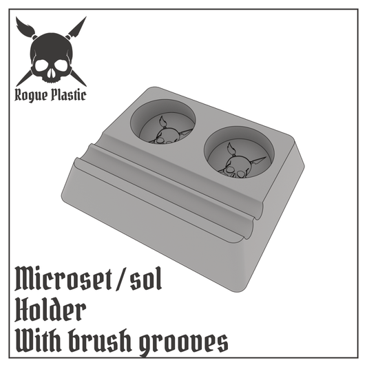 Decal Setting Softening Fixing Solution Bottle Holder For Microsol and Microset (Single or Modular)