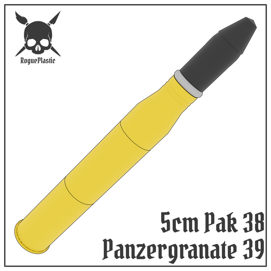 5cm Panzergranate 39 Pak 38 Full size Tank Shell Replica