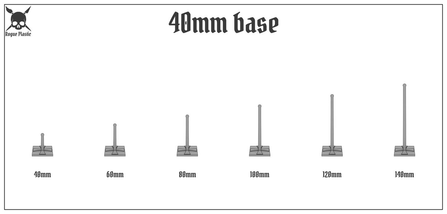 Scale Model Airplane Flight Stand With Roundel Base - The Iron Cross 1914-15