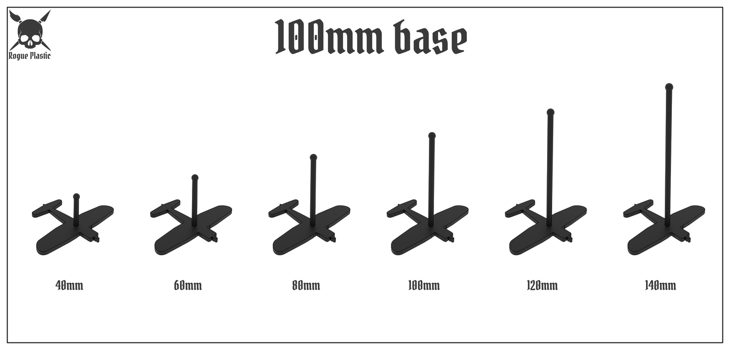 Scale Model Airplane Flight Stand With Silhouette Base - Vought F4U Corsair