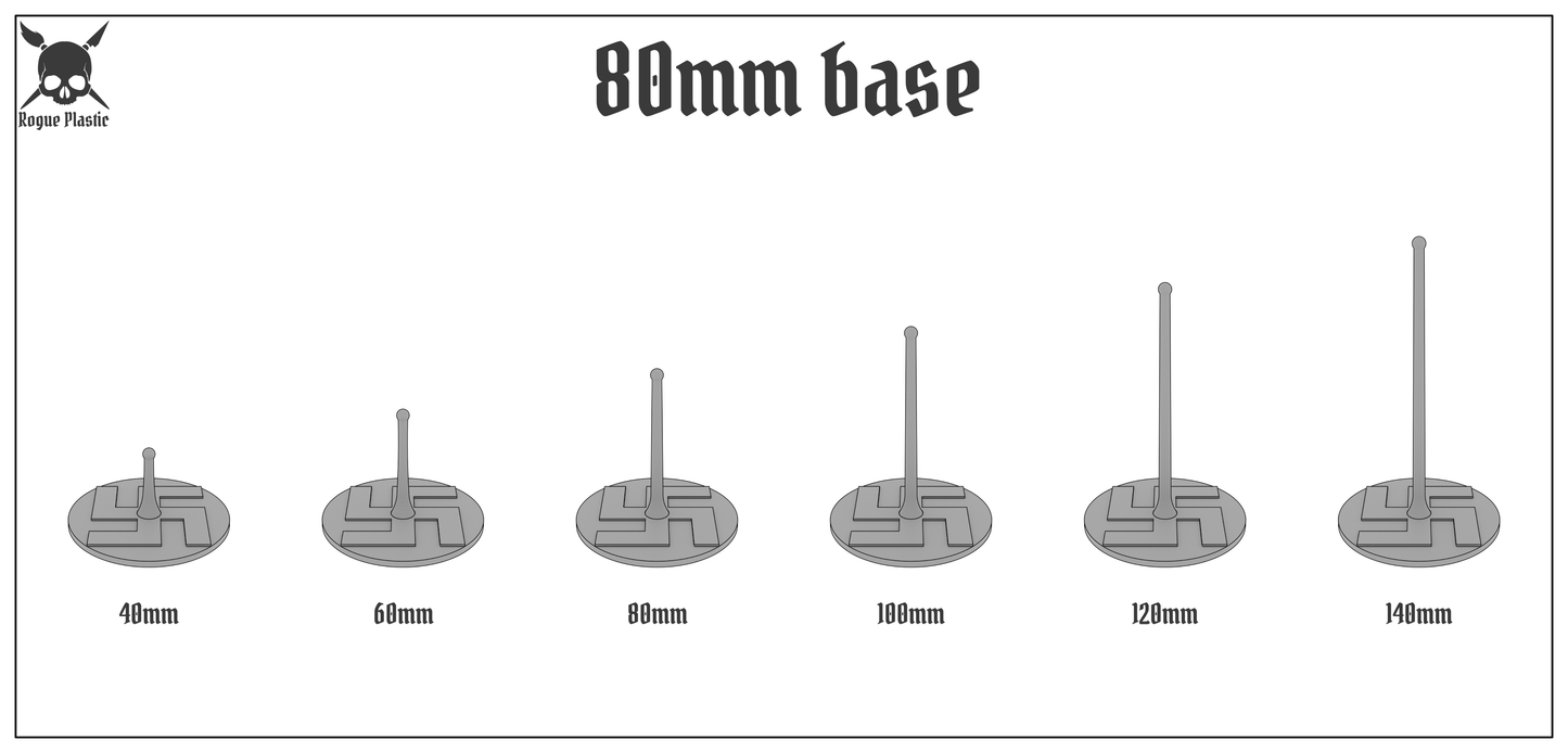 Scale Model Airplane Flight Stand With Roundel Base - Finnish Air Force (WW2)