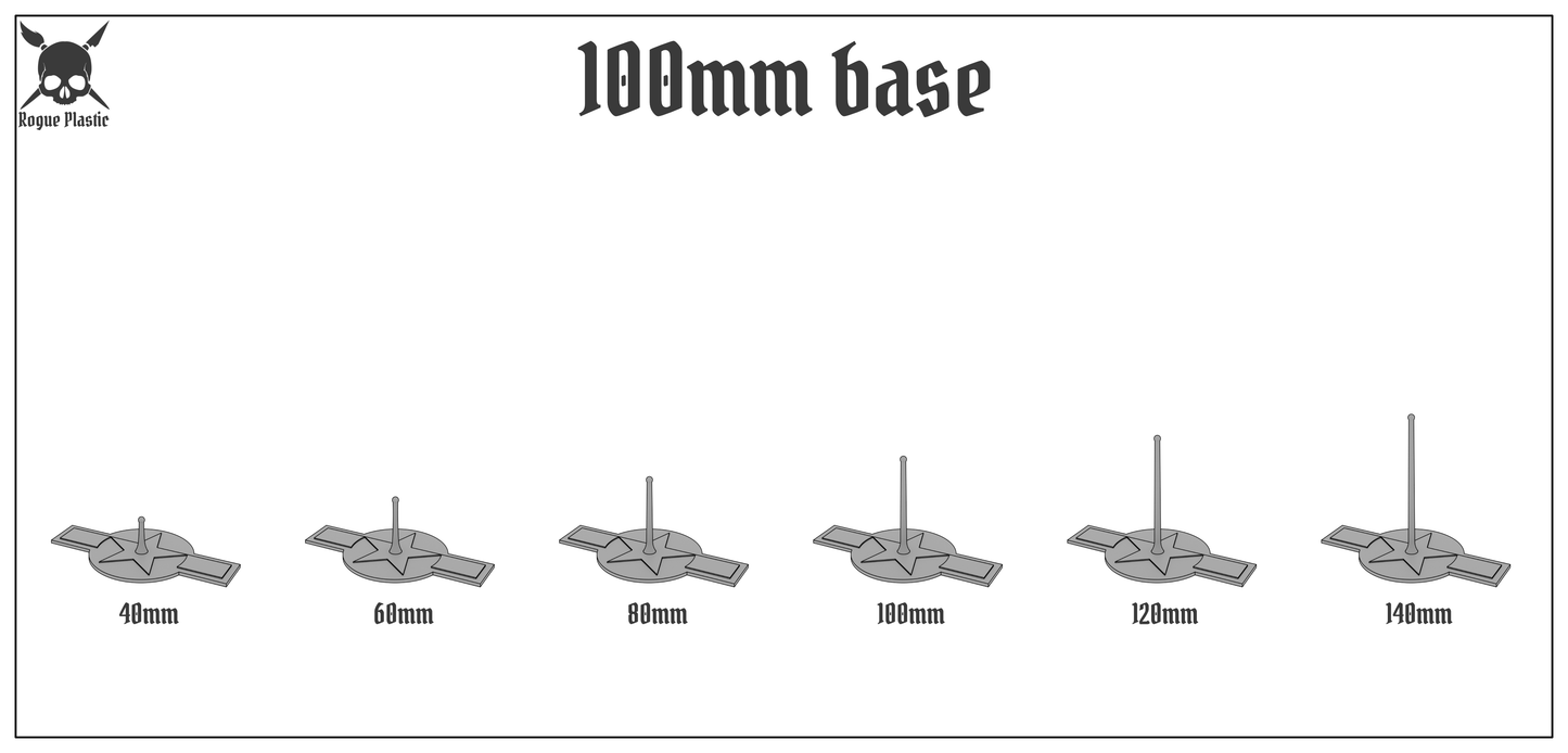 Scale Model Airplane Flight Stand With Roundel Base - United States Air Force (Mid WW2 and Post War)