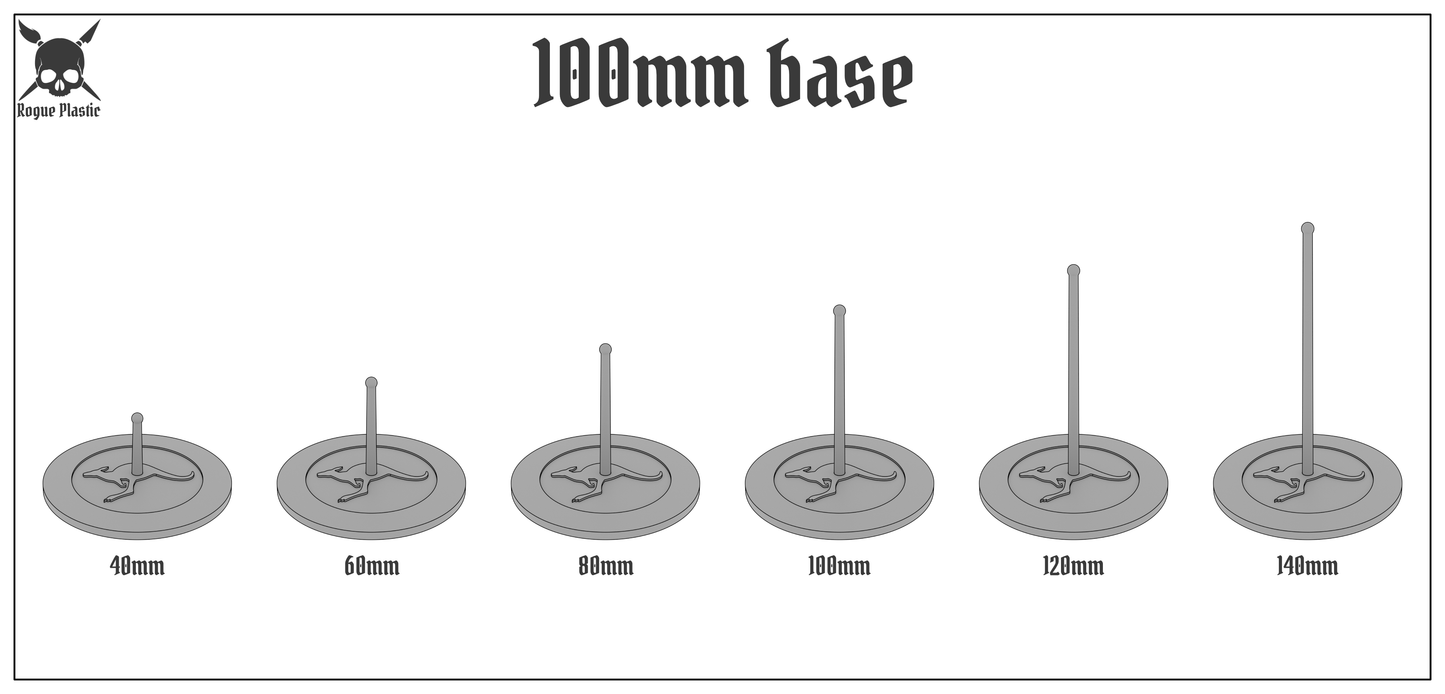 Scale Model Airplane Flight Stand With Roundel Base - Royal Australian Air Force