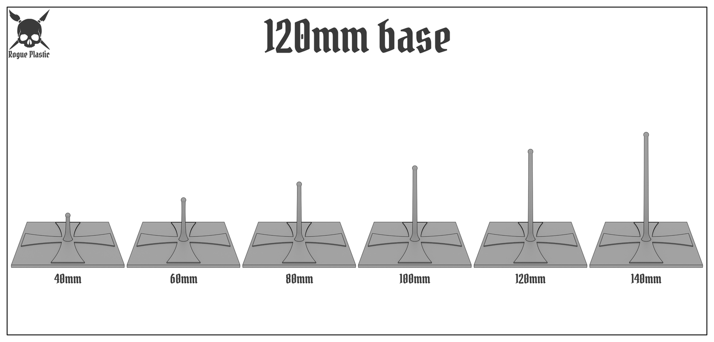 Scale Model Airplane Flight Stand With Roundel Base - The Iron Cross 1914-15
