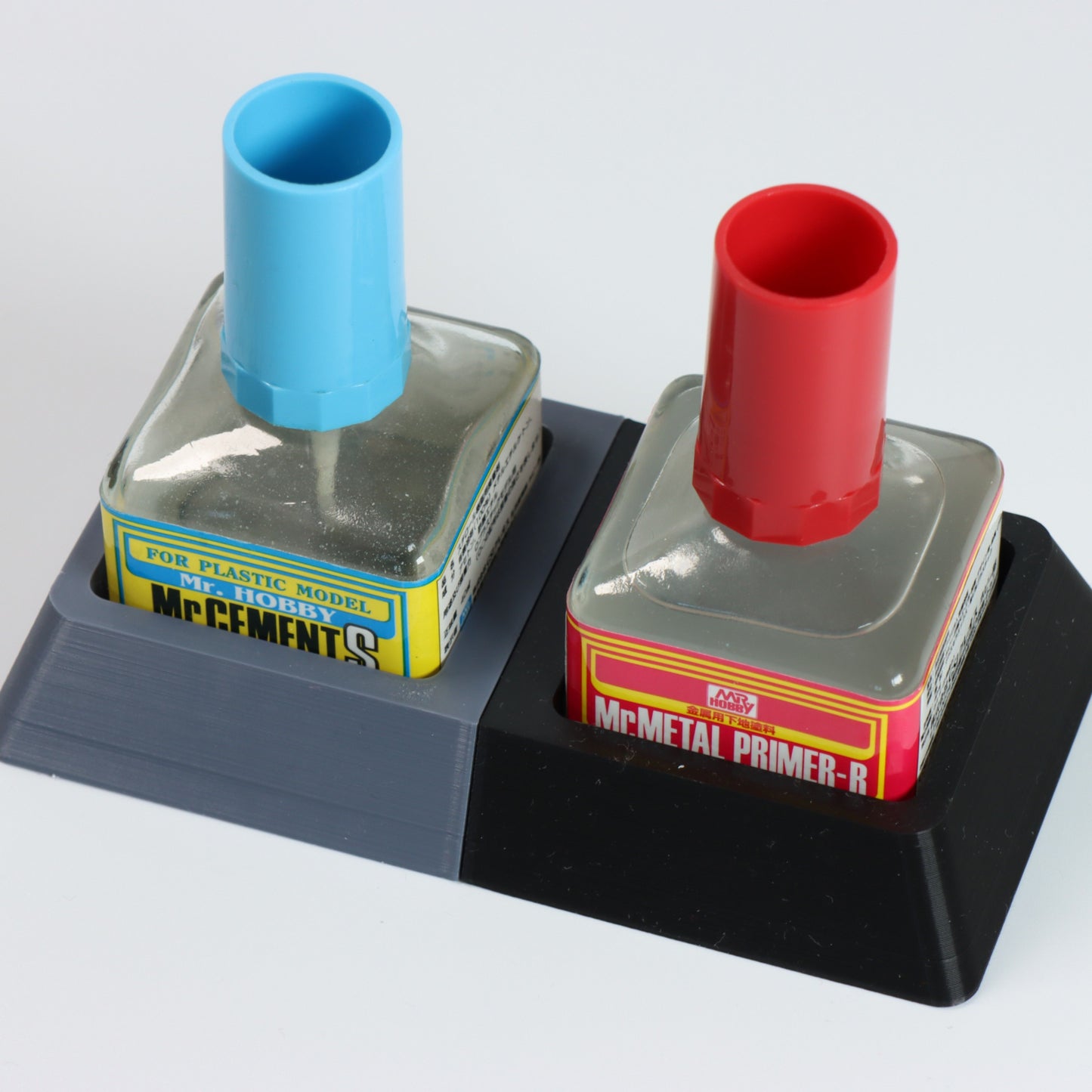 Glue Liquid Bottle Holder For Mr Hobby - Single Or Modular (Compatible with other Mor Hobby  square bottles)