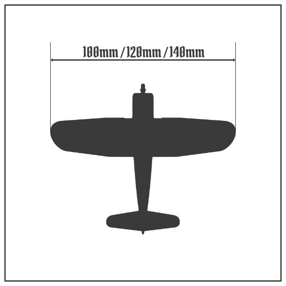 Scale Model Airplane Flight Stand With Silhouette Base - Vought F4U Corsair